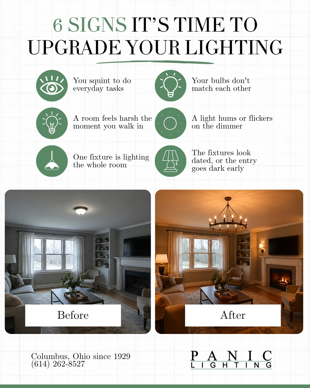 Six signs it's time to upgrade your lighting